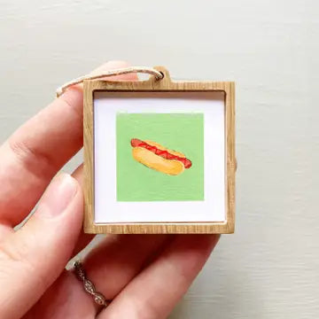 Tiny Watercolor Framed Print | 1" Food