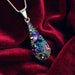 Model wearing the Morning Drop Pendant, illustrating its perfect fit and understated elegance for any occasion.