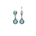 Pair of earrings with blue gemstones 