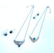 steel jewelry with mixed gemstones