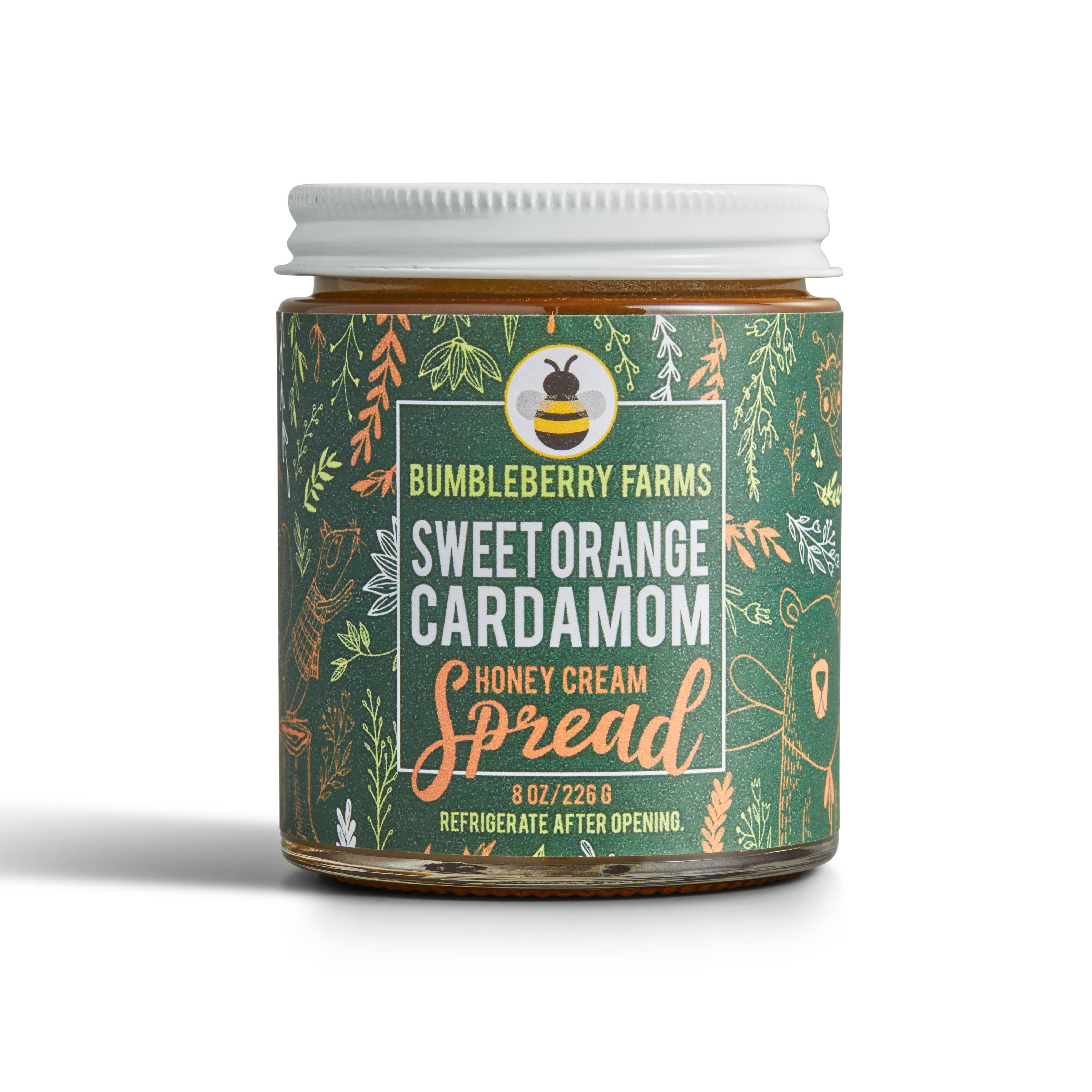 Bumbleberry Farms Sweet Orange Cardamom Honey Cream Spread