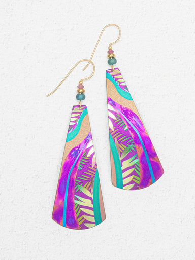 Sparkly Gaya Earrings by Holly Yashi, perfect for adding a pop of purple to your summer style and making everyone wonder if you've just stepped out of a glamorous jewelry box!