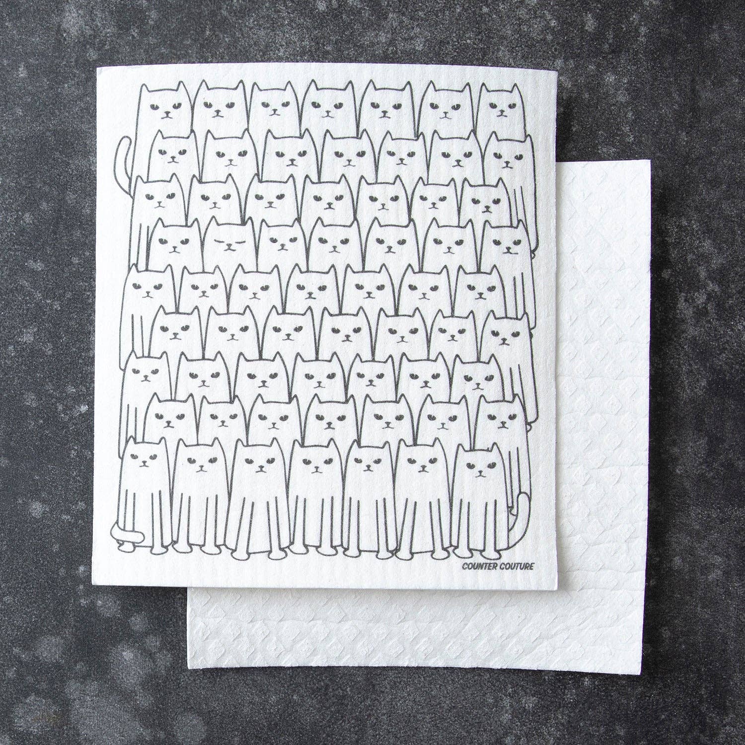 Cat Swedish Dishcloth by Counter Couture