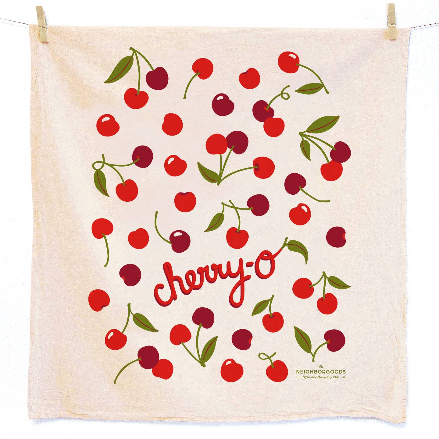 Fruit Stand (Cherry, Orange, & Lemon) Tea Towels - Set of 3