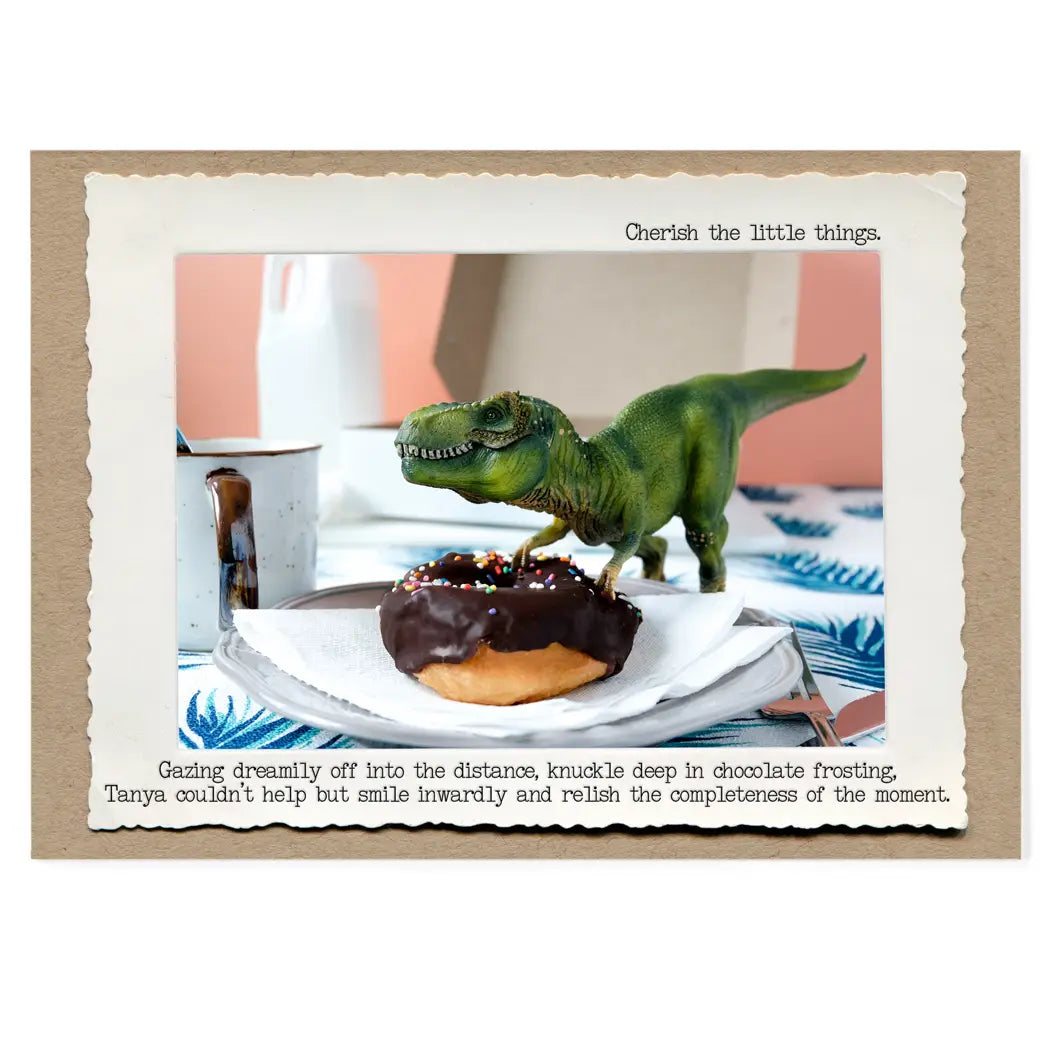 Cherish the little things greeting card