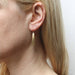 Small Back to Back Long Triangles Wire Earrings by Marjorie Baer, handcrafted jewelry made in California