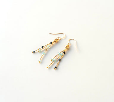 beaded drop earrings