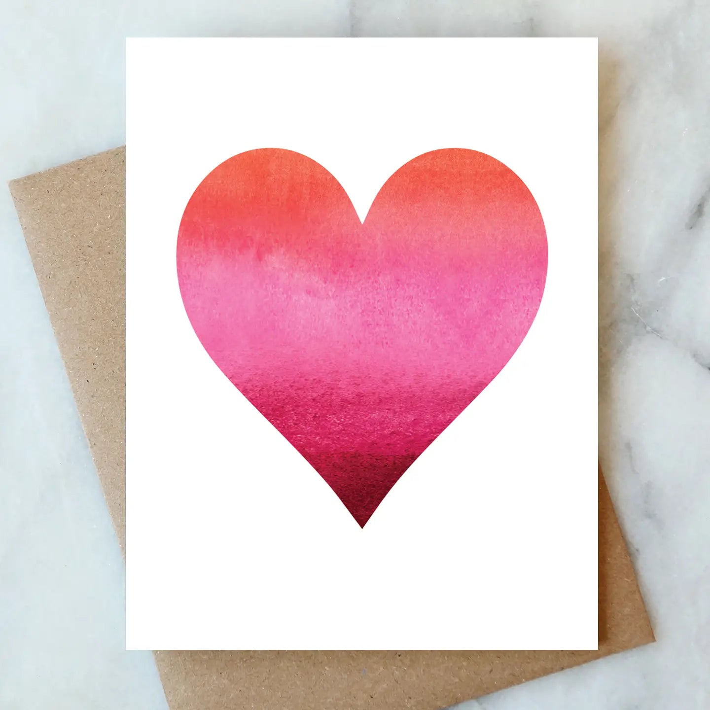 Valentine's Day card featuring a gradient heart design in pink hues, created by ARTISANS & agency.