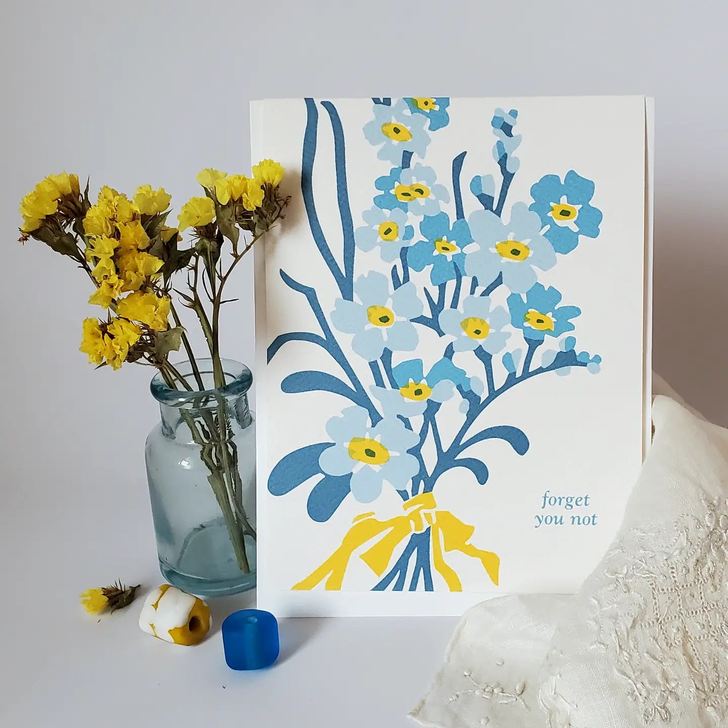Little Green Card Collection - Set of charming, blank inside cards with matching recycled envelopes, made by a women-owned studio in the US.