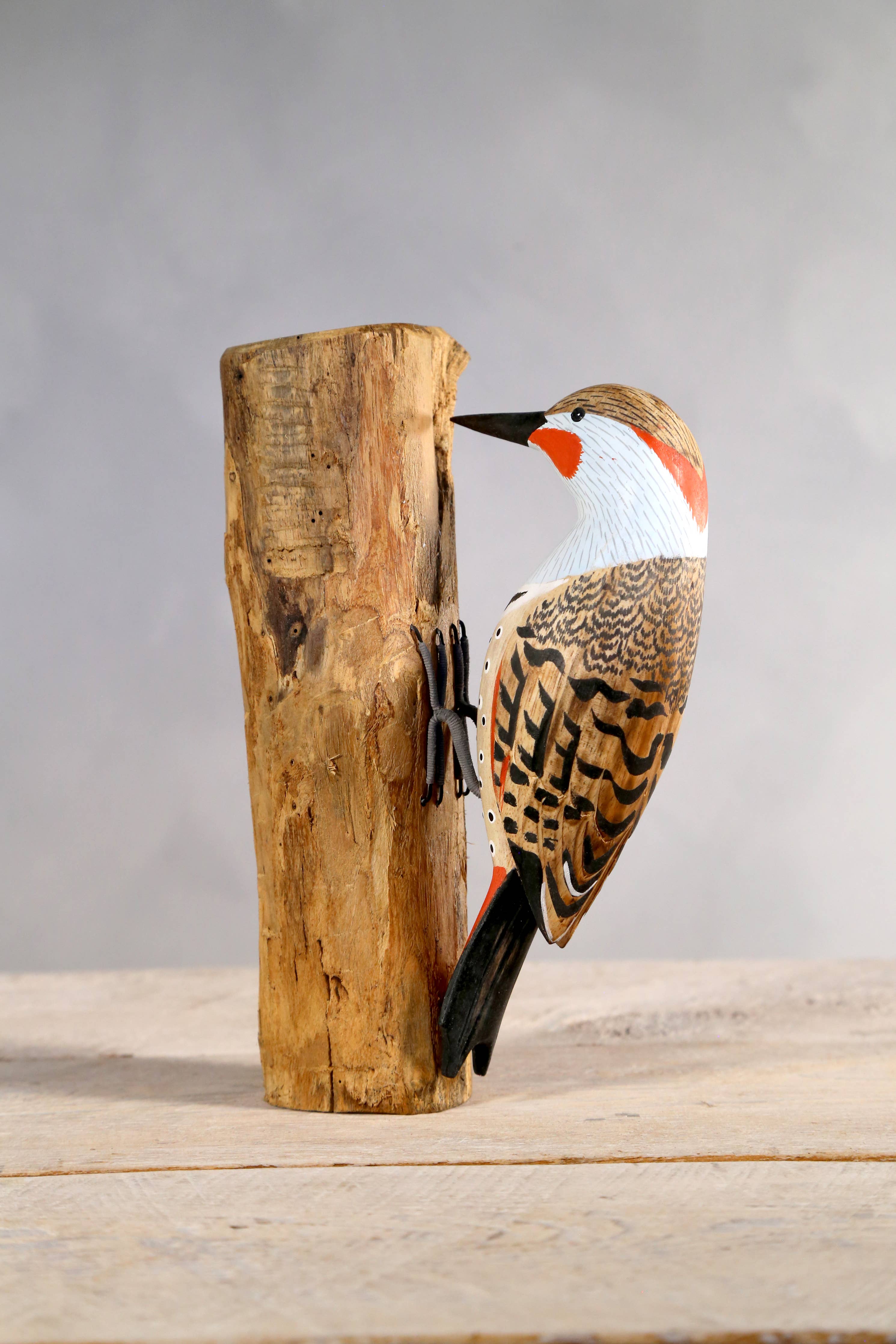 Woodpecker - Northern Flicker - 9.5"H  -Carved Ornament