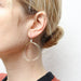 Double Hammered Hoops Wire Earrings by Marjorie Baer, handcrafted jewelry made in California