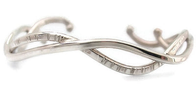 silver wave bracelet 