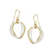 Wavy Hammered Ring Earrings by Marjorie Baer, handcrafted jewelry made in California