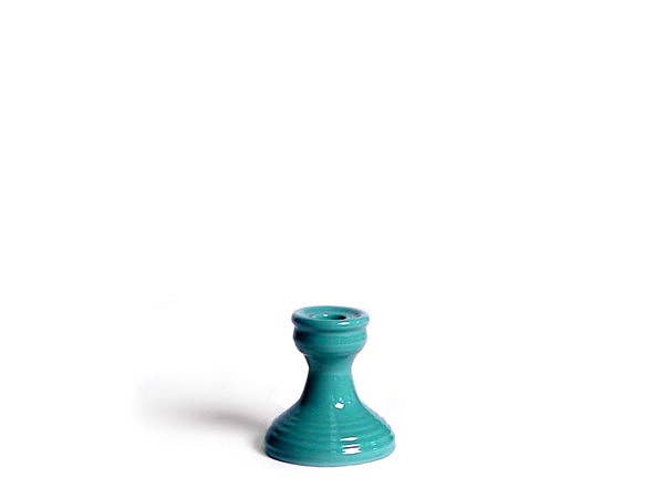 aqua candlestick holder