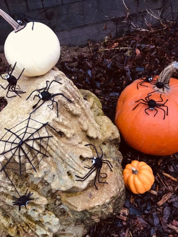 Handmade Felt Fair Trade Spooky Spiderweb Hanging Halloween