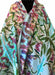 Purple Posies cotton scarf by Nina J, limited-edition wearable art inspired by nature
