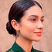 KE-8398 18K Gold Plate Crystal Petite Seed Earrings - Treat your lobes to some bling! These petite crystals are the cherry on top of your outfit sundae!