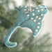 Cheerful Felt Sea Creature Ornament featuring a blue stingray, adding rustic charm to holiday decor.