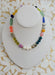Multi Colored Colored Pearl Beaded Necklace