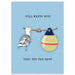 Gull Meets Buoy they tie the know Greeting Card