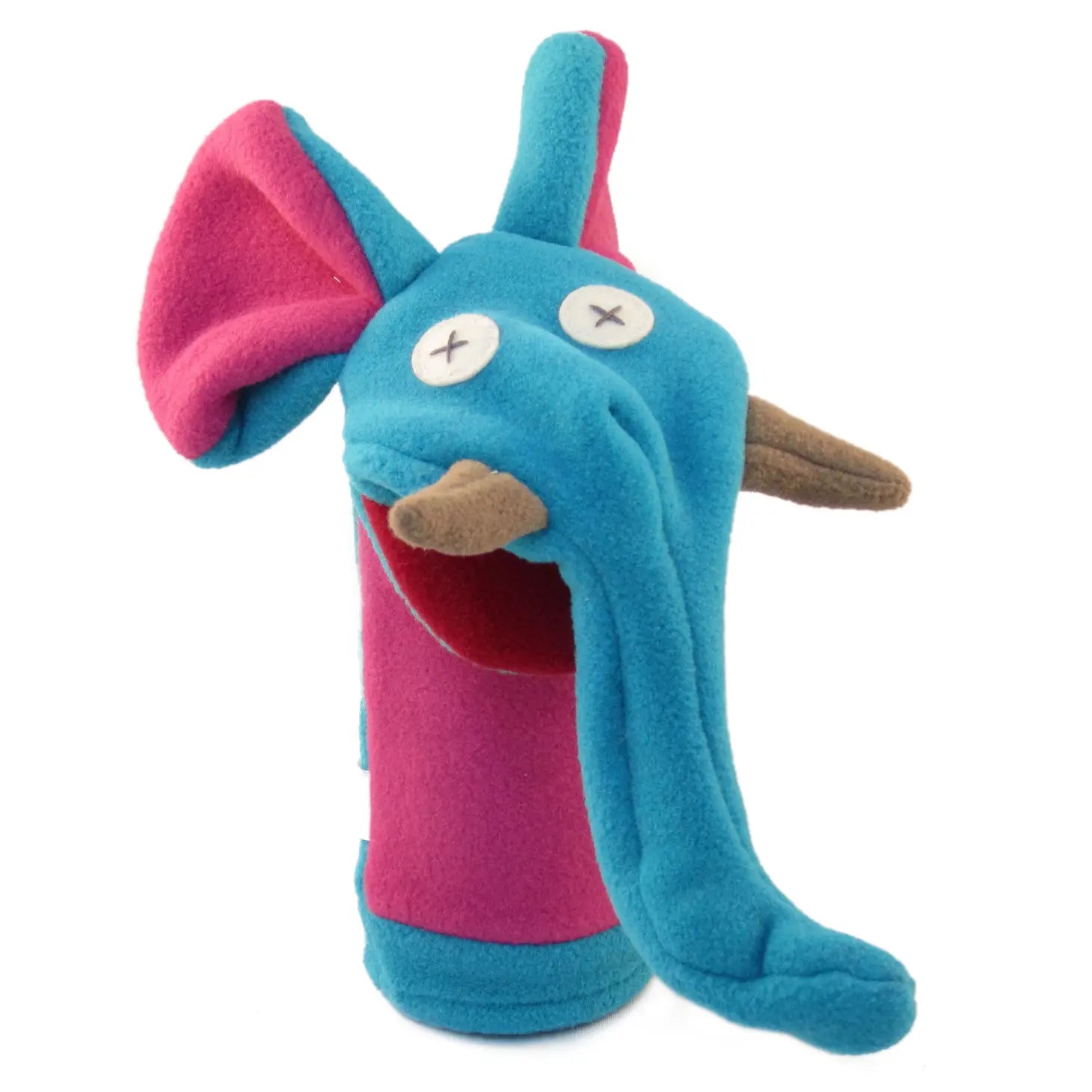 fleece elephant handmade hand puppets