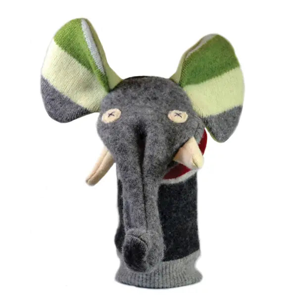 Reclaimed Wool Animal Puppets