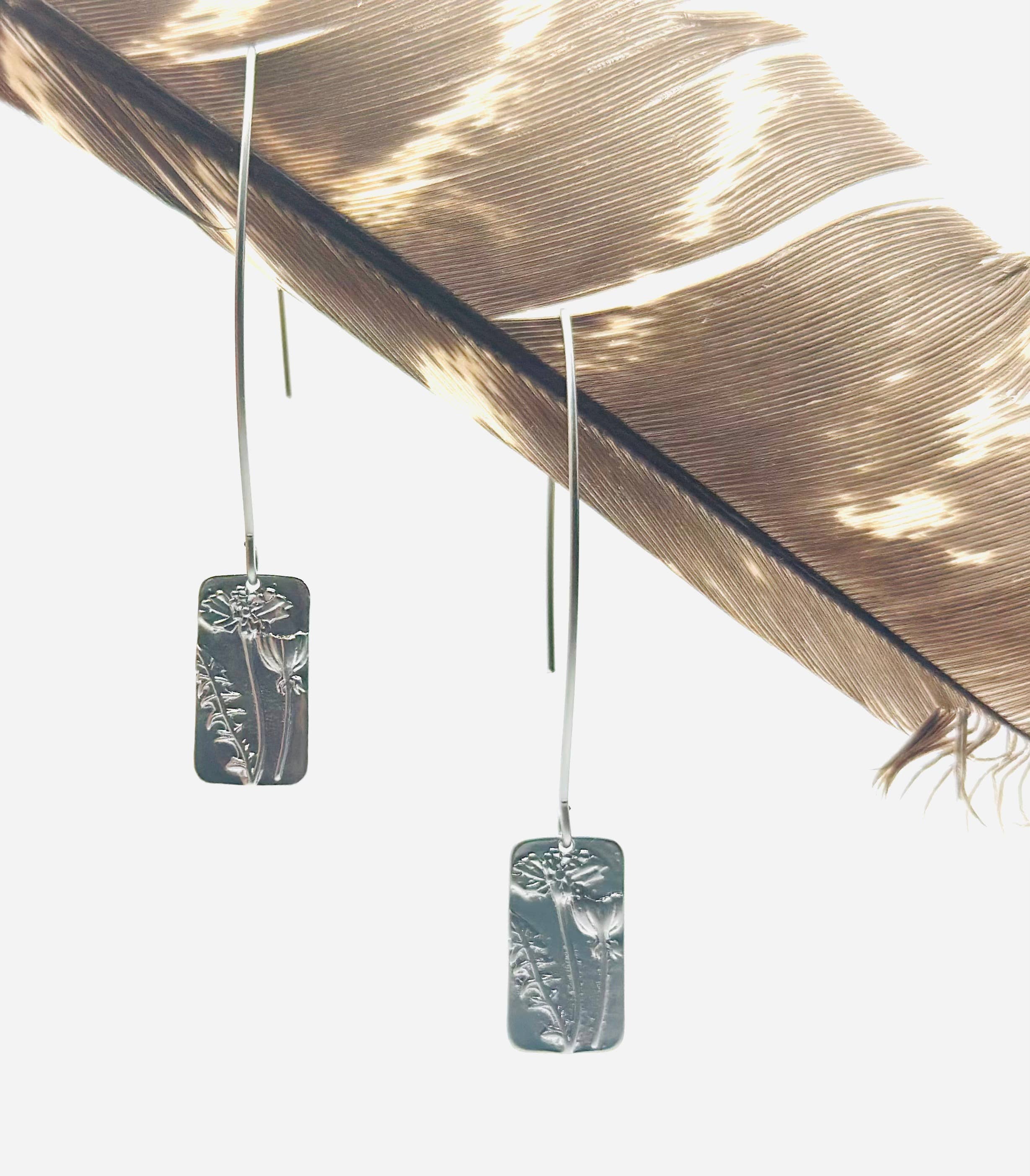 Wildflower Silver Dangles