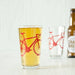 pint glass with red bike