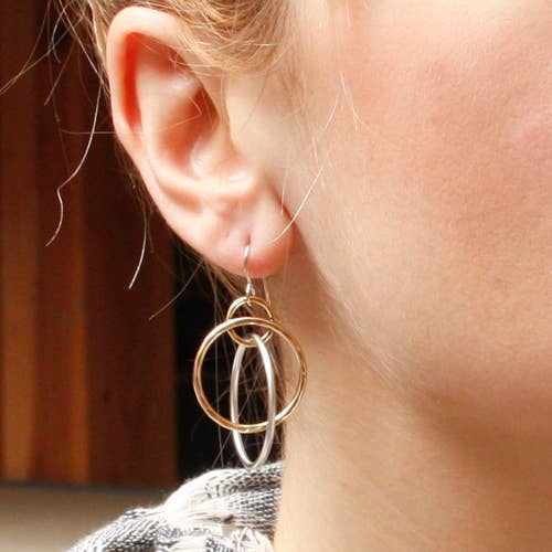 Interlocking Ring Earrings