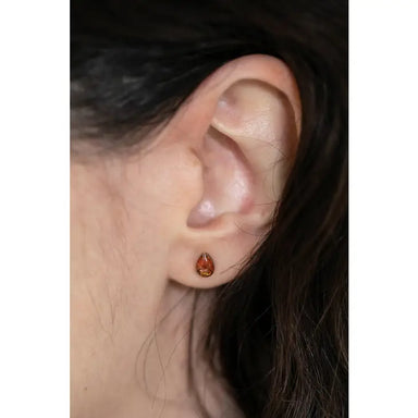 gemstone teardrop earrings