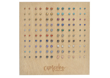 8mm Crushed Gem Post Earring—perfect for when you want your ears to sparkle brighter than your personality!