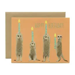 Happy Birthday Lemurs greeting card