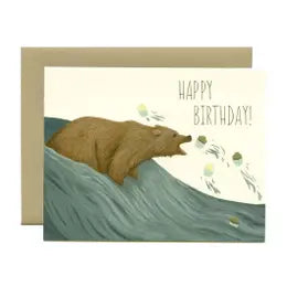 Happy Birthday bear greeting card