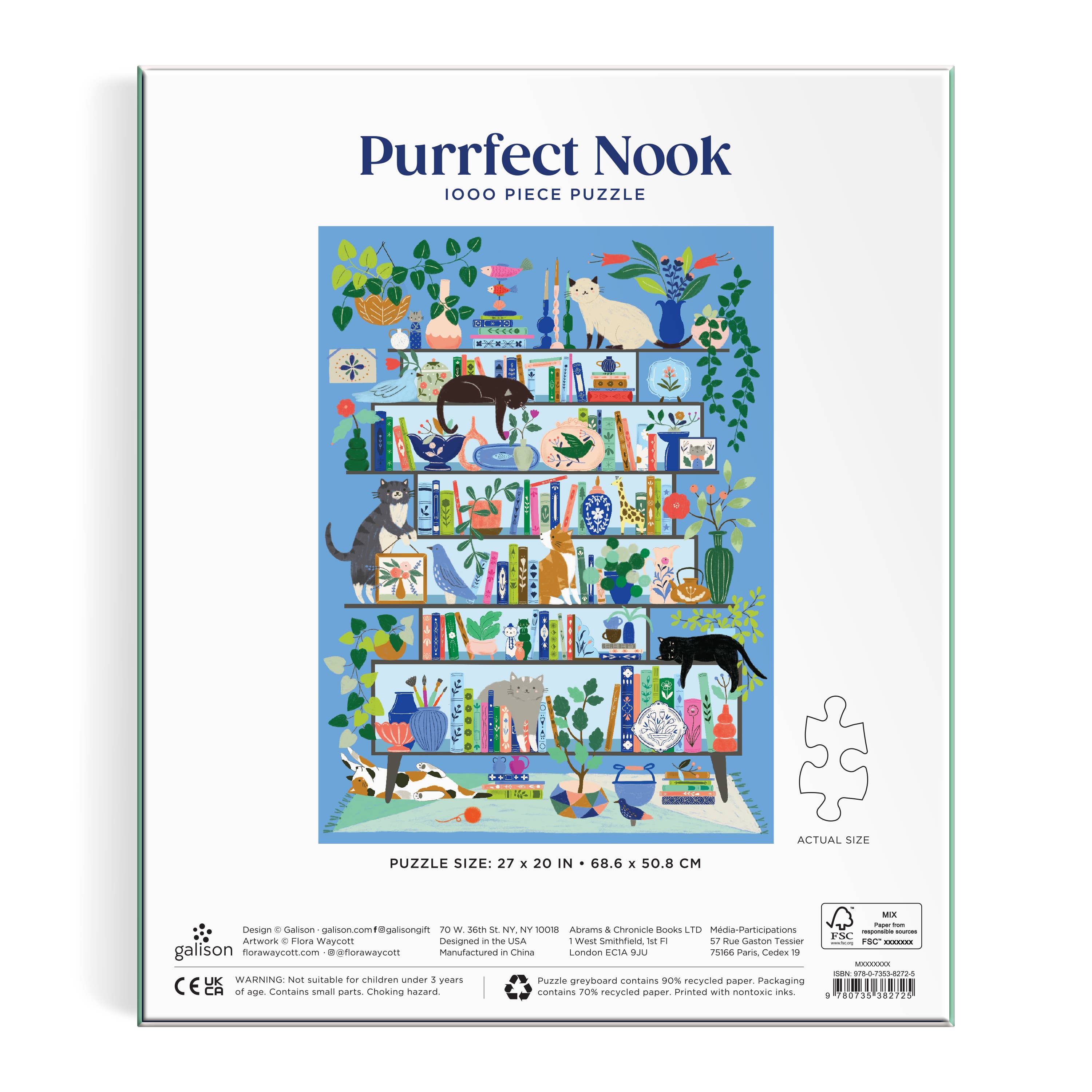 Purrfect Nook Cat 1000 piece puzzle