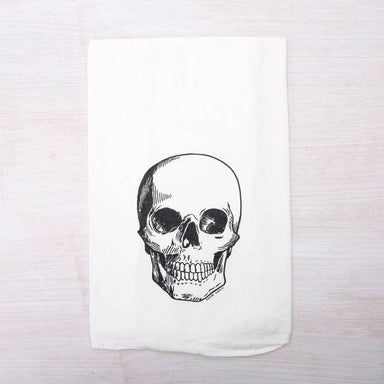 Skull tea towel 