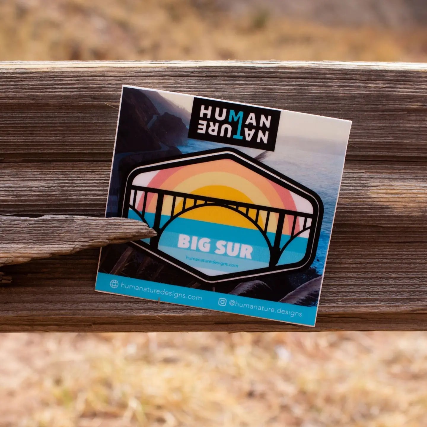 Big Sur bridge with rainbow sticker