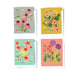 Inside view of Elizabeth Grubaugh Boxed Card Sets showcasing eight flower-themed note cards and white envelopes, ideal for personal messages.