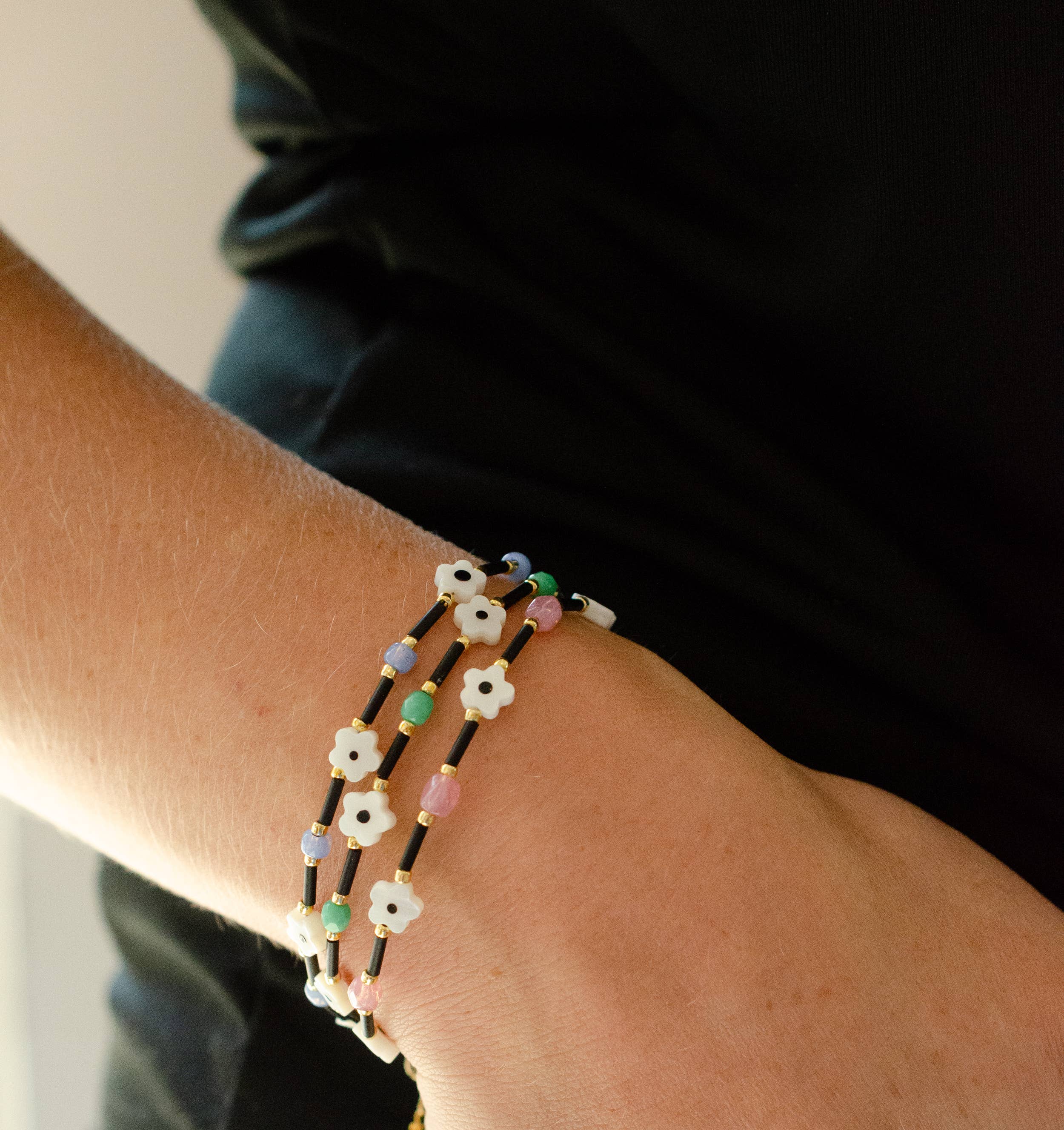 Colorful Beaded Clasp Bracelets- Ari
