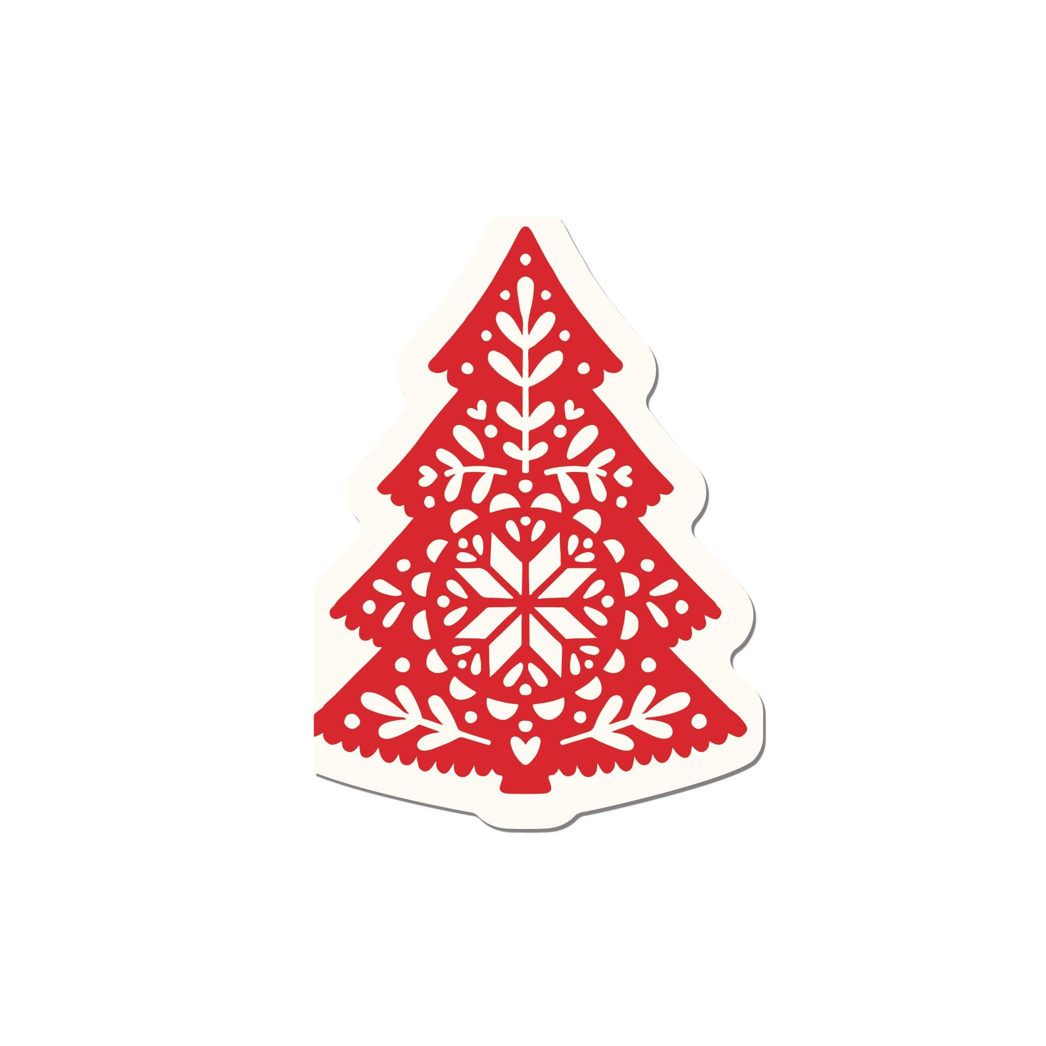Nordic Christmas Tree Shaped Paper Dinner Napkin