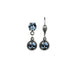 Pair of earrings with blue gemstones 