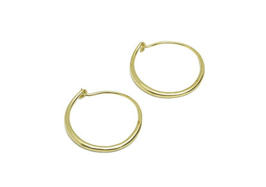 Small thick brass hoops