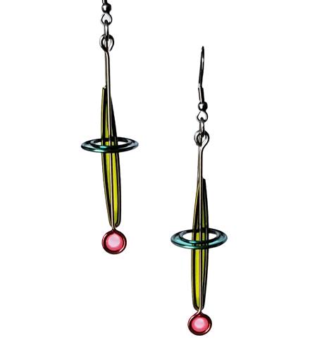 Orbiting Exclamation Point Earrings