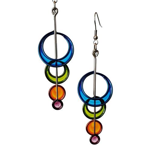 Rainbow of Circles Earrings