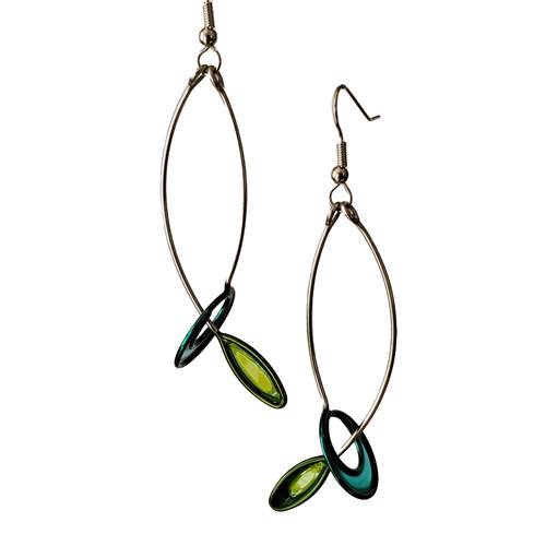 Crossing Leaf Earrings