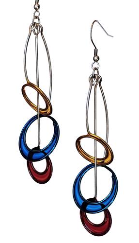 Orbs of 3 Earrings