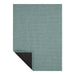 Basketweave Woven Floor Mat in Celadon color, showcasing its durable and versatile design, perfect for indoor and outdoor spaces.