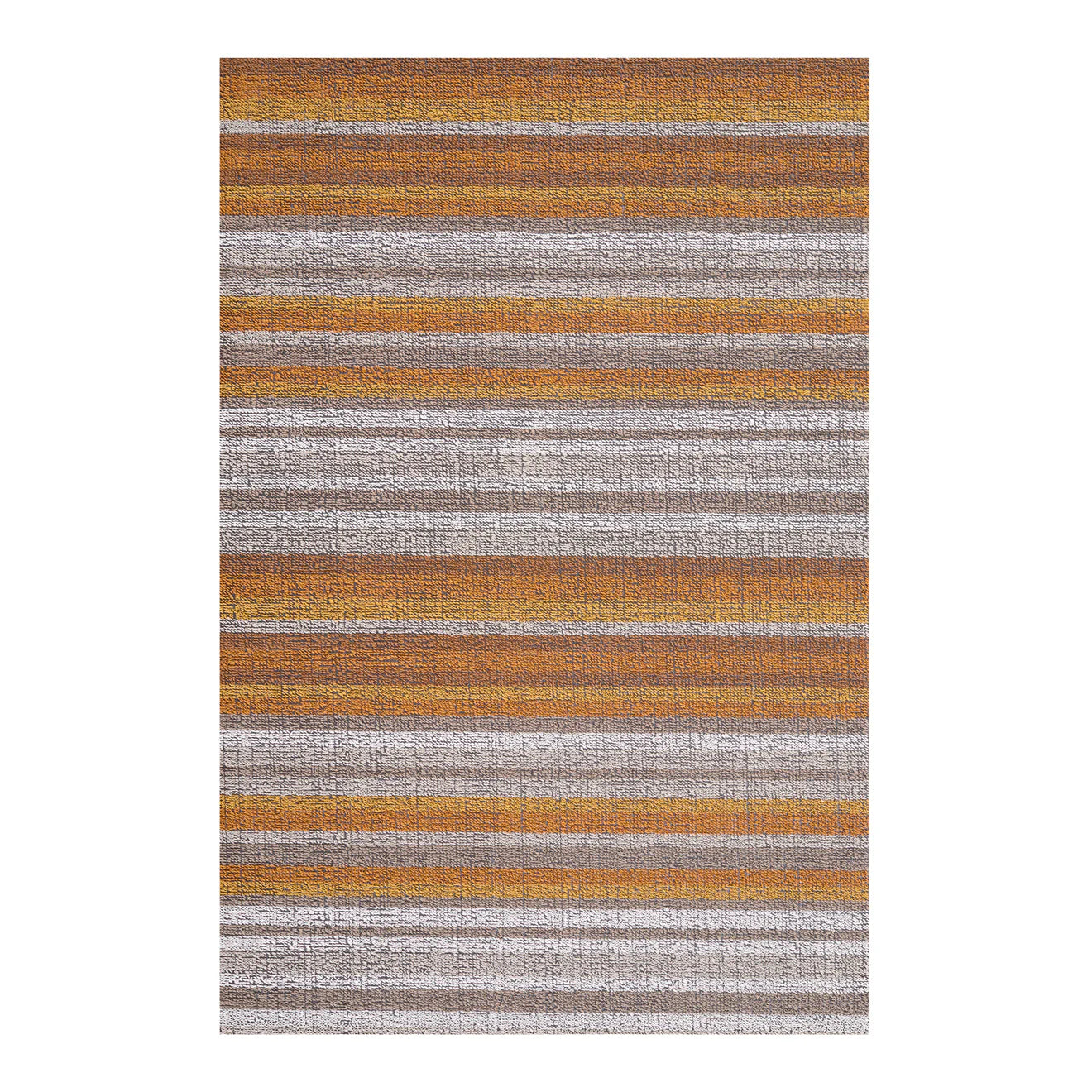 Horizon Stripe Shag Mat in Desert color by Chilewich, featuring dynamic colors and a slip-resistant vinyl backing, perfect for indoor and outdoor use.