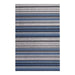 Horizon Stripe Shag Mat in Deep Sea by Chilewich, featuring dynamic colors inspired by landscapes, perfect for indoor and outdoor use, resistant to mold and mildew.
