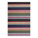 Shuffle Stripe Shag Mat by Chilewich, showcasing dynamic dark and light stripes with a soft, plush texture, perfect for entryways and outdoor spaces.
