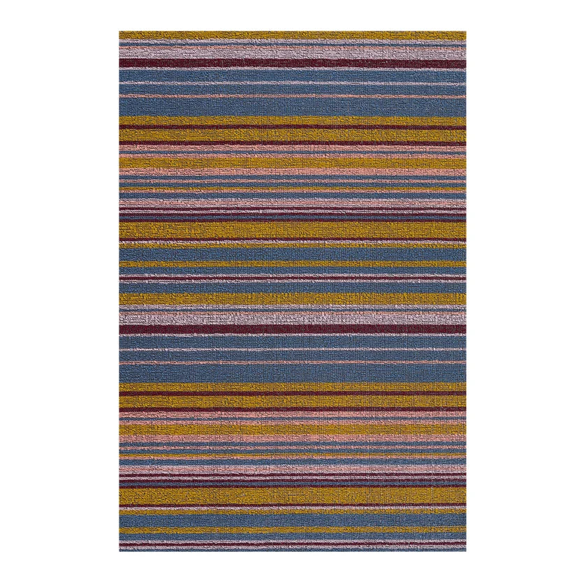 Echo Stripe Shag Mat | Dusk